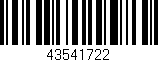 Código de barras (EAN, GTIN, SKU, ISBN): '43541722'