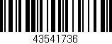 Código de barras (EAN, GTIN, SKU, ISBN): '43541736'