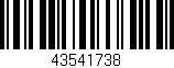 Código de barras (EAN, GTIN, SKU, ISBN): '43541738'