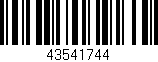 Código de barras (EAN, GTIN, SKU, ISBN): '43541744'