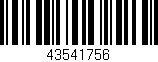 Código de barras (EAN, GTIN, SKU, ISBN): '43541756'