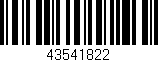 Código de barras (EAN, GTIN, SKU, ISBN): '43541822'