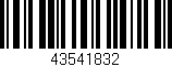 Código de barras (EAN, GTIN, SKU, ISBN): '43541832'