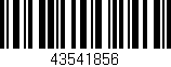 Código de barras (EAN, GTIN, SKU, ISBN): '43541856'