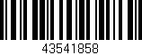 Código de barras (EAN, GTIN, SKU, ISBN): '43541858'