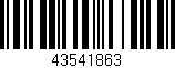 Código de barras (EAN, GTIN, SKU, ISBN): '43541863'