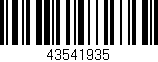 Código de barras (EAN, GTIN, SKU, ISBN): '43541935'