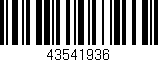 Código de barras (EAN, GTIN, SKU, ISBN): '43541936'