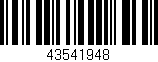 Código de barras (EAN, GTIN, SKU, ISBN): '43541948'