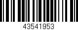 Código de barras (EAN, GTIN, SKU, ISBN): '43541953'