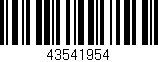 Código de barras (EAN, GTIN, SKU, ISBN): '43541954'