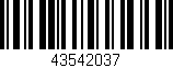 Código de barras (EAN, GTIN, SKU, ISBN): '43542037'