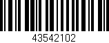 Código de barras (EAN, GTIN, SKU, ISBN): '43542102'
