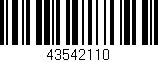 Código de barras (EAN, GTIN, SKU, ISBN): '43542110'