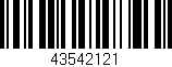 Código de barras (EAN, GTIN, SKU, ISBN): '43542121'