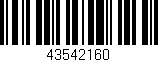 Código de barras (EAN, GTIN, SKU, ISBN): '43542160'