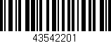Código de barras (EAN, GTIN, SKU, ISBN): '43542201'