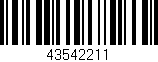 Código de barras (EAN, GTIN, SKU, ISBN): '43542211'