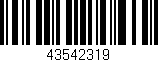 Código de barras (EAN, GTIN, SKU, ISBN): '43542319'