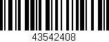 Código de barras (EAN, GTIN, SKU, ISBN): '43542408'