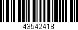Código de barras (EAN, GTIN, SKU, ISBN): '43542418'