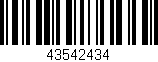 Código de barras (EAN, GTIN, SKU, ISBN): '43542434'