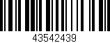 Código de barras (EAN, GTIN, SKU, ISBN): '43542439'