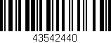 Código de barras (EAN, GTIN, SKU, ISBN): '43542440'