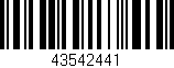 Código de barras (EAN, GTIN, SKU, ISBN): '43542441'