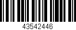 Código de barras (EAN, GTIN, SKU, ISBN): '43542446'
