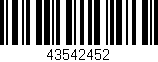 Código de barras (EAN, GTIN, SKU, ISBN): '43542452'