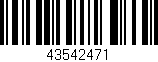 Código de barras (EAN, GTIN, SKU, ISBN): '43542471'