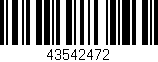 Código de barras (EAN, GTIN, SKU, ISBN): '43542472'