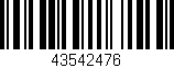 Código de barras (EAN, GTIN, SKU, ISBN): '43542476'