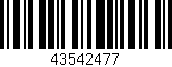 Código de barras (EAN, GTIN, SKU, ISBN): '43542477'