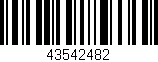 Código de barras (EAN, GTIN, SKU, ISBN): '43542482'