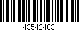 Código de barras (EAN, GTIN, SKU, ISBN): '43542483'