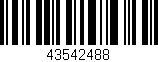 Código de barras (EAN, GTIN, SKU, ISBN): '43542488'