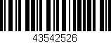 Código de barras (EAN, GTIN, SKU, ISBN): '43542526'