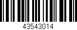 Código de barras (EAN, GTIN, SKU, ISBN): '43543014'