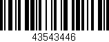 Código de barras (EAN, GTIN, SKU, ISBN): '43543446'