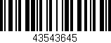 Código de barras (EAN, GTIN, SKU, ISBN): '43543645'