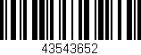 Código de barras (EAN, GTIN, SKU, ISBN): '43543652'
