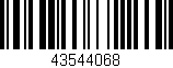 Código de barras (EAN, GTIN, SKU, ISBN): '43544068'