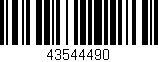 Código de barras (EAN, GTIN, SKU, ISBN): '43544490'