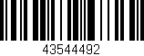 Código de barras (EAN, GTIN, SKU, ISBN): '43544492'