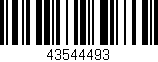 Código de barras (EAN, GTIN, SKU, ISBN): '43544493'