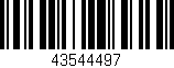 Código de barras (EAN, GTIN, SKU, ISBN): '43544497'