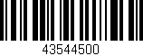 Código de barras (EAN, GTIN, SKU, ISBN): '43544500'