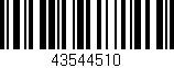 Código de barras (EAN, GTIN, SKU, ISBN): '43544510'